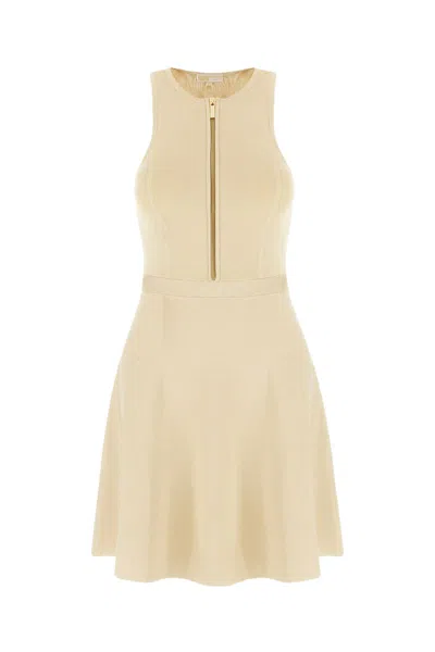 Michael Kors Sleeveless Mini Dress In Golden