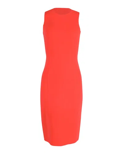 Michael Kors Sleeveless Sheath Dress In Orange Laine