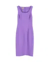 Michael Kors Sleeveless Shift Dress In Purple Wool