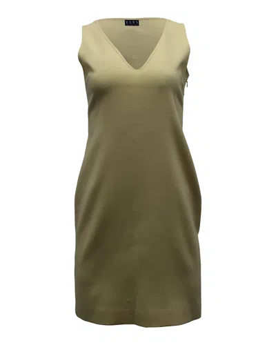 Michael Kors Sleeveless Shift Dress In Yellow Wool