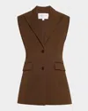 Michael Kors Sleeveless Two Button Jacket