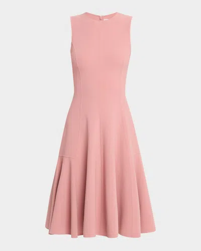 Michael Kors Sleeveless Wool Crepe Flare Dress