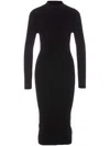 Michael Kors Stretch Dress Mixed Wool In Black