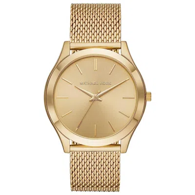 Michael Kors 44mm Slim Runway Watch In Gold