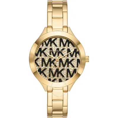 Michael Kors Slim Runaway Quartz Gold Dial Ladies Watch Mk4659