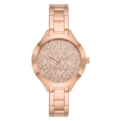 Michael Kors Slim Runaway Quartz Rose Gold Dial Ladies Watch Mk4658