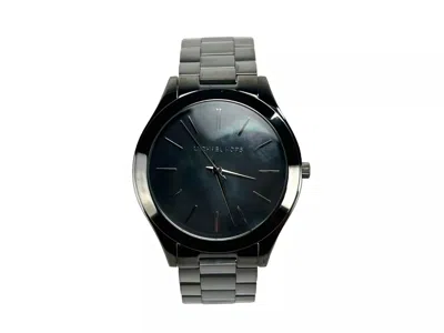 Michael Kors Slim Runway Gun Metal Stainless Steel Watch Mk3413