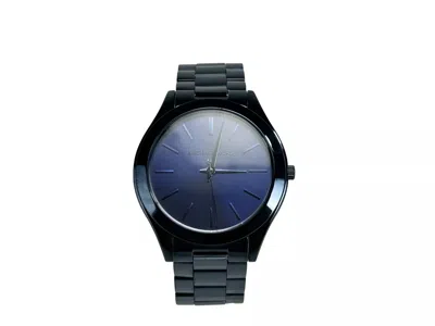 Michael Kors Slim Runway Stainless Steel Watch Blue In Multi