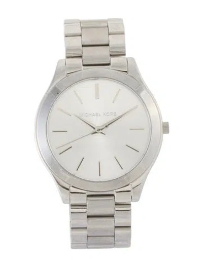 Pre-owned Michael Kors Slim Runway Watch, 42mm In Multi