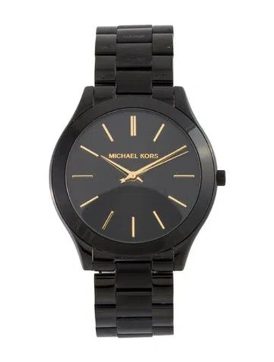 Pre-owned Michael Kors Slim Runway Watch, 42mm In Multi