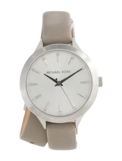 Pre-owned Michael Kors Slim Runway Watch In Multi