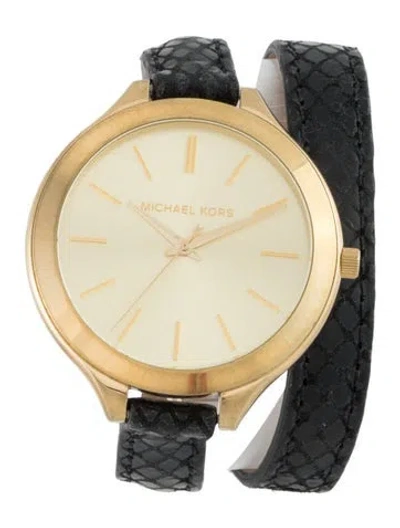 Pre-owned Michael Kors Slim Runway Watch In Multi
