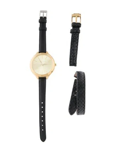 Pre-owned Michael Kors Slim Runway Watch In Multi