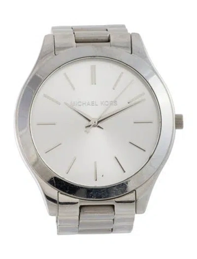 Pre-owned Michael Kors Slim Runway Watch In Multi