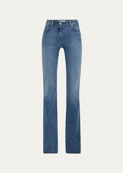 Michael Kors Slim Stovepipe Jeans In Indigo