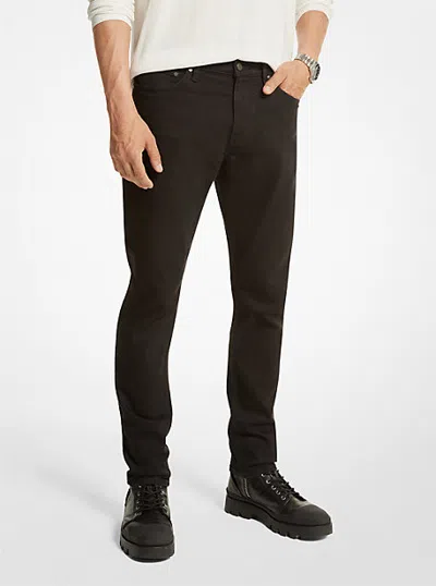 Michael Kors Slim-fit Stretch-cotton Jeans In Black