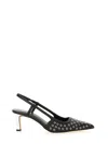 Michael Kors Alora Studded Pointed Toe Pumps In Black