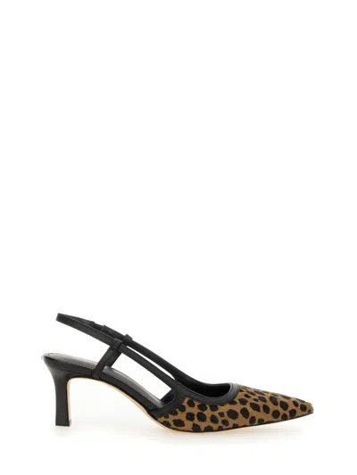 Michael Kors Alora Cheetah Print Calf Hair Slingback Pump In Multicolor