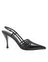 Michael Kors Slingback Haisley In Pelle Colore Nero In Black
