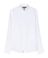 Michael Kors Tailored Button-down Shirt With Curved Hem In White