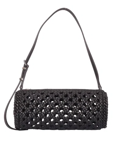 Michael Kors Sm Barrel Pouchette In Black