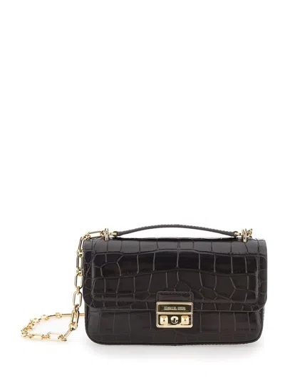Michael Kors Sm Conv Chain Shldr In Brown