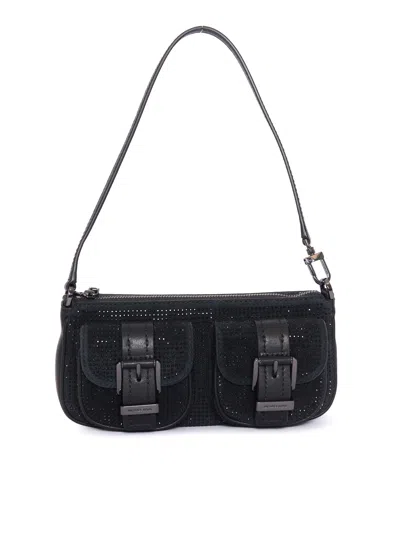 Michael Kors Sm Conv Pouchette In Black