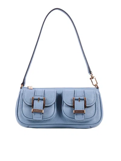Michael Kors Sm Conv Pouchette In Blue