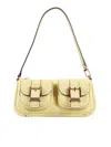 Michael Kors Sm Conv Pouchette In Yellow