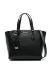 Michael Kors Sm Conv Tz Tote Xbody In Black