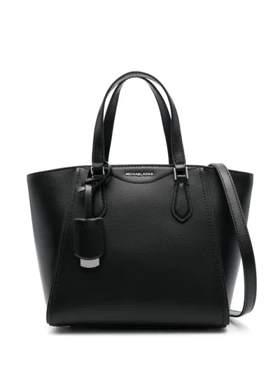 Michael Kors Sm Conv Tz Tote Xbody In Black