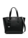 Michael Kors Sm Conv Tz Tote Xbody In Black