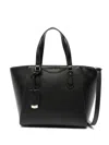 Michael Kors Sm Conv Tz Tote Xbody In Black