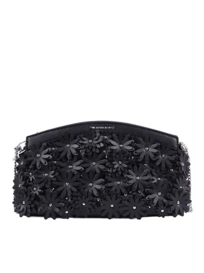 Michael Kors Sm Dome Chn Clutch Xbody In Black