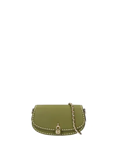 Michael Kors Sm Ew Chain Sling Msgr Woman  30t4gimm1l-334 Green