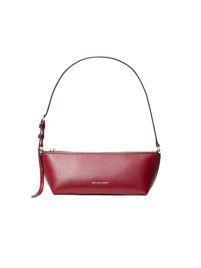 Michael Kors Sm Ew Pouchette In Red