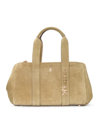 Michael Kors Sm Ew Satchel Bag In Brown