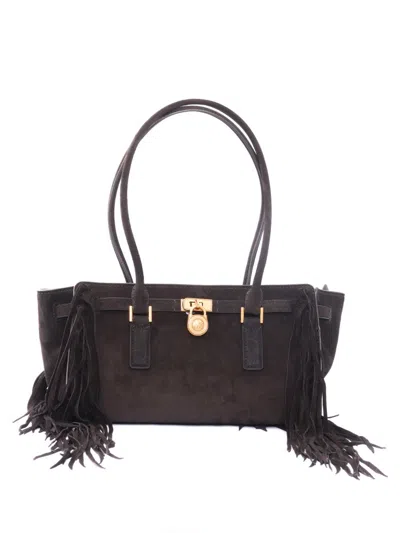 Michael Kors Sm Ew Shoulder Tote In Black