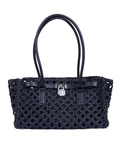 Michael Kors Sm Ew Shoulder Tote In Black