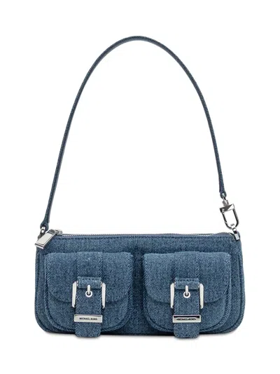 Michael Kors Sm Pochette In Blue