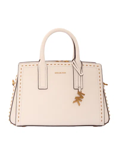 Michael Kors Sm Satchel In Neutral