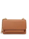 Michael Kors Small Claire Crossbody Bag In Brown