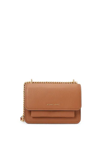 Michael Kors Small Claire Crossbody Bag In Brown
