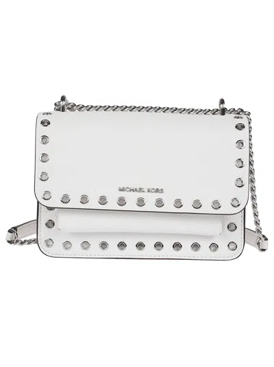 Michael Kors Small Cross Body Bag In Optic White