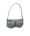 Michael Kors Small Denim Handbag In Gray