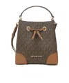 Michael Kors Small Drawstring Bucket Bag In Brown