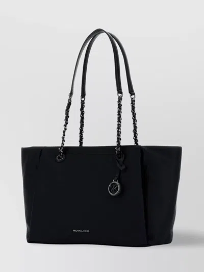 Michael Kors Small Georgia Shopping Bag In Black