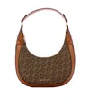 Michael Kors Preston Small Hobo Bag In Brown