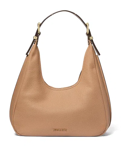 Michael Kors Small Hobo Shoulder Bag In Camel