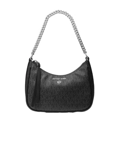 Michael Kors Small Jet Set Charm Chain Bag In Black